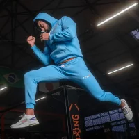 survetement tek gym bleu